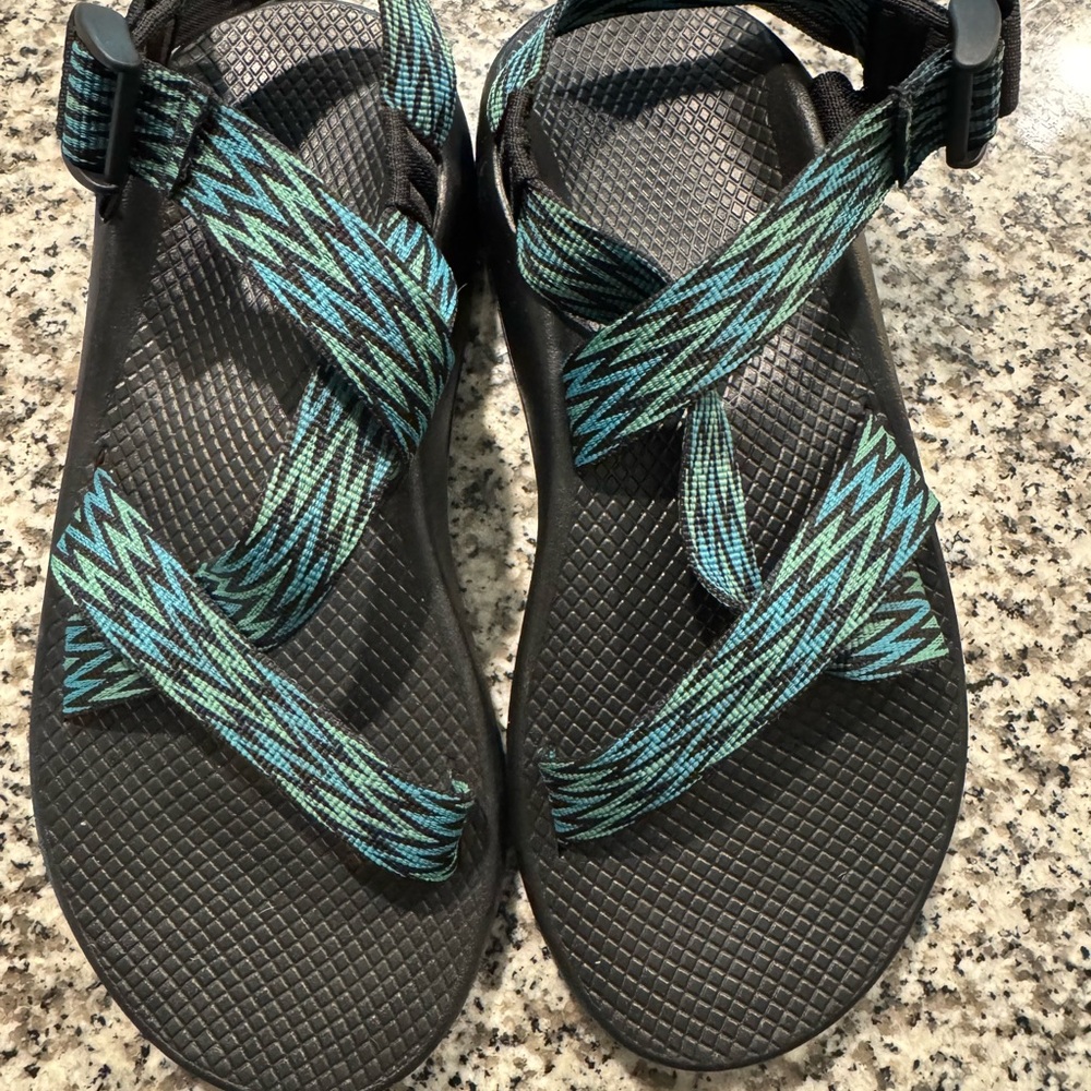 Chaco Black and Blue Men's Sandals